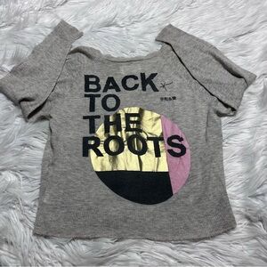 291 Venice 100% cashmere Gray Graphic Women's Sweater